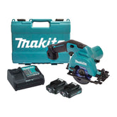 Makita Tools - 12V Max Circular Saw Kit - Includes 2 x 2.0Ah Batteries Rapid Charger & Case | HS301DSAE